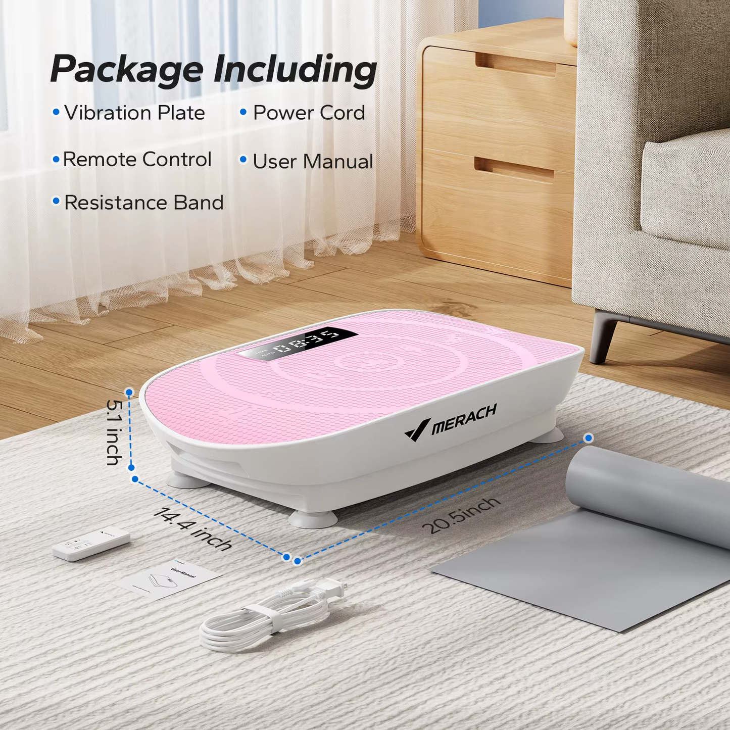 Vibration Plate Whole Body Workout Weight Loss & Shaping-At Home
