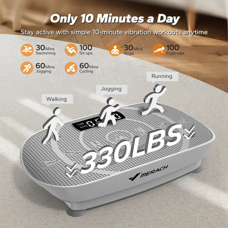 Vibration Plate Whole Body Workout Weight Loss & Shaping-At Home